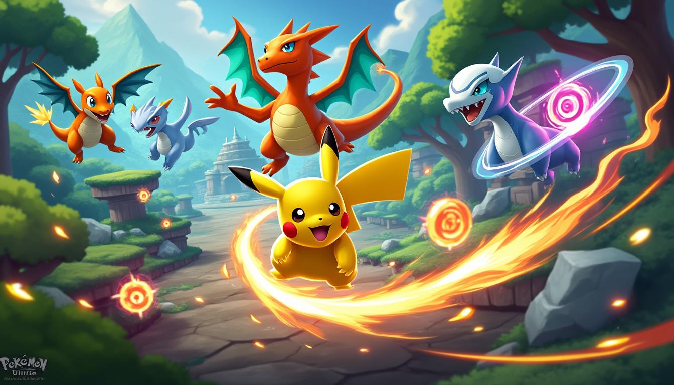 découvrez pokémon unite, le moba ultime qui allie stratégie et action ! affrontez d'autres dresseurs, choisissez vos pokémon favoris et développez des tactiques innovantes pour dominer le champ de bataille. plongez dans des combats intenses et vivez des aventures palpitantes dans l'univers pokémon.