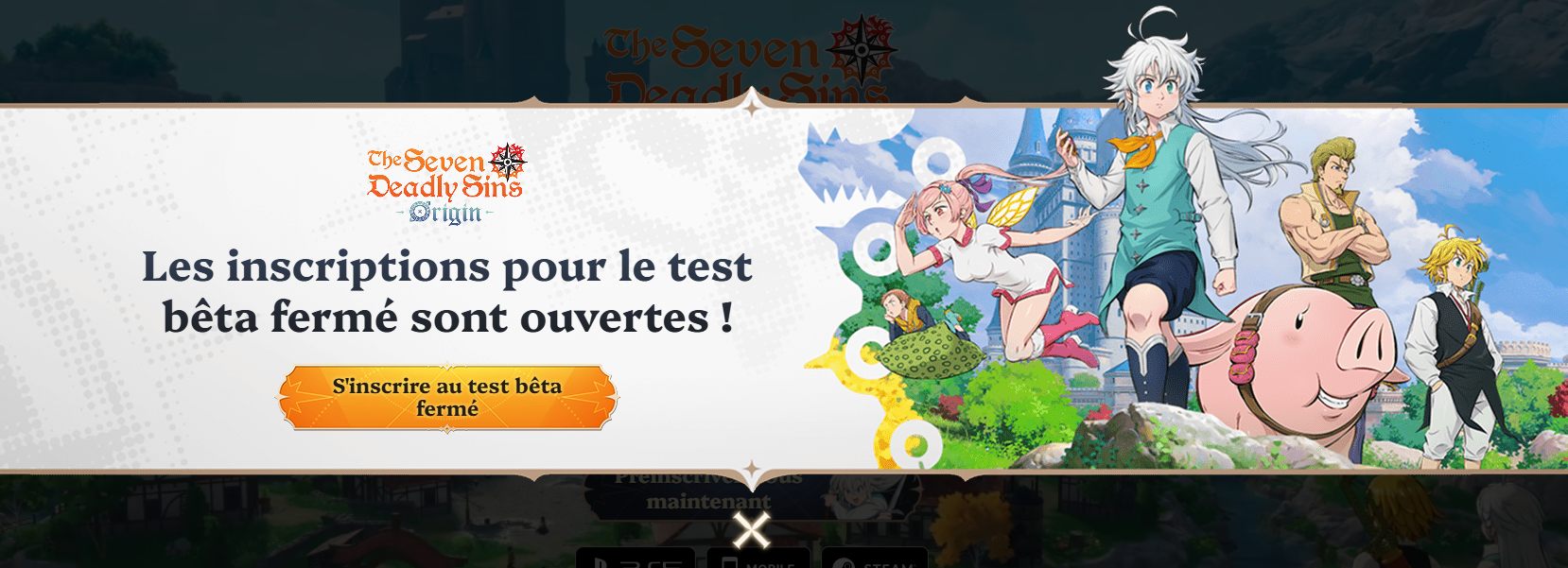 inscription beta 7DS origin 7DS origin inscription beta fermé