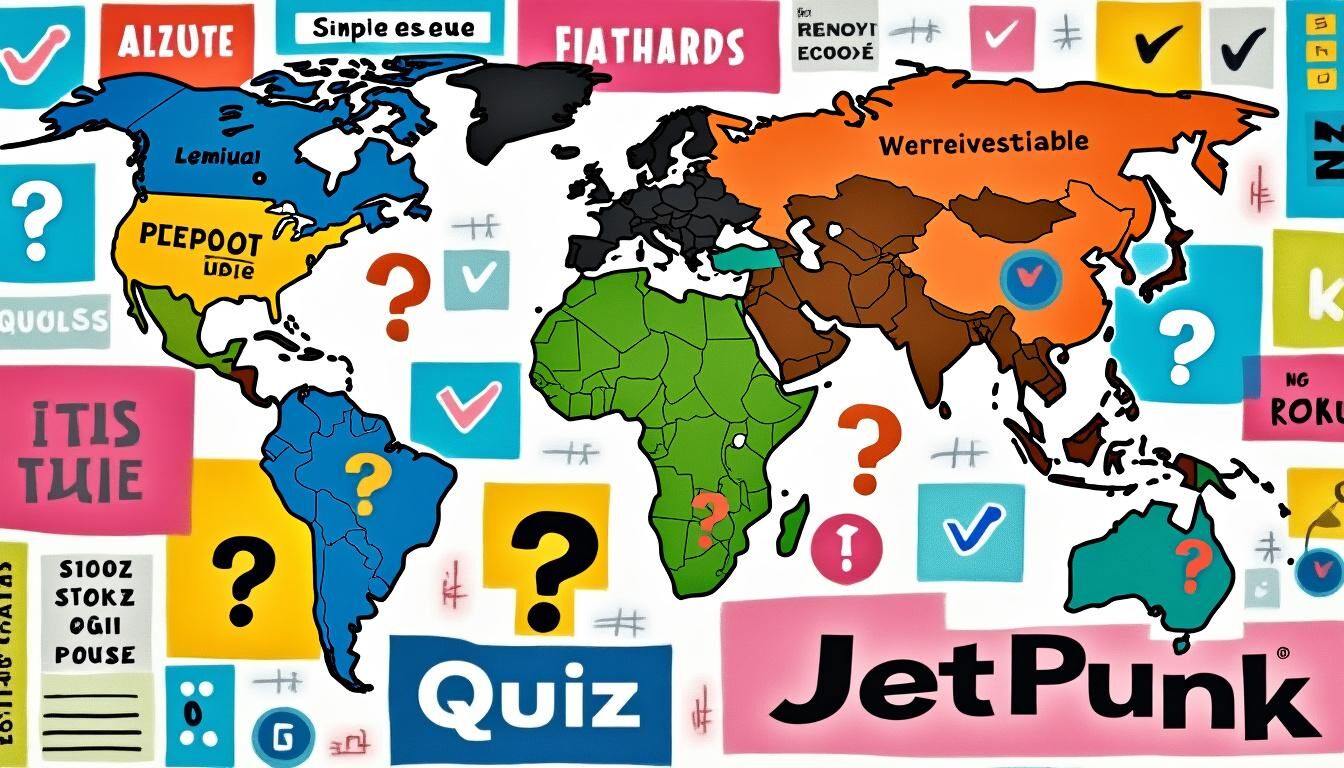 Découvrez JetPunk, la plateforme innovante qui transforme l'apprentissage en un jeu passionnant ! Explorez des quiz interactifs et stimulez vos connaissances tout en vous amusant. Idéale pour tous les âges, JetPunk rend l'éducation ludique et engageante.