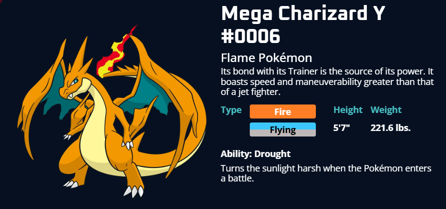 mega evolution rush dracaufey Y