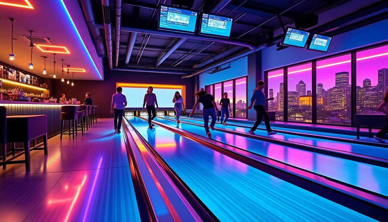 Découvrez River Lanes à Châteauroux : votre espace dédié au bowling et aux loisirs. Profitez d'activités conviviales entre amis ou en famille dans une ambiance moderne et dynamique au cœur de Châteauroux.